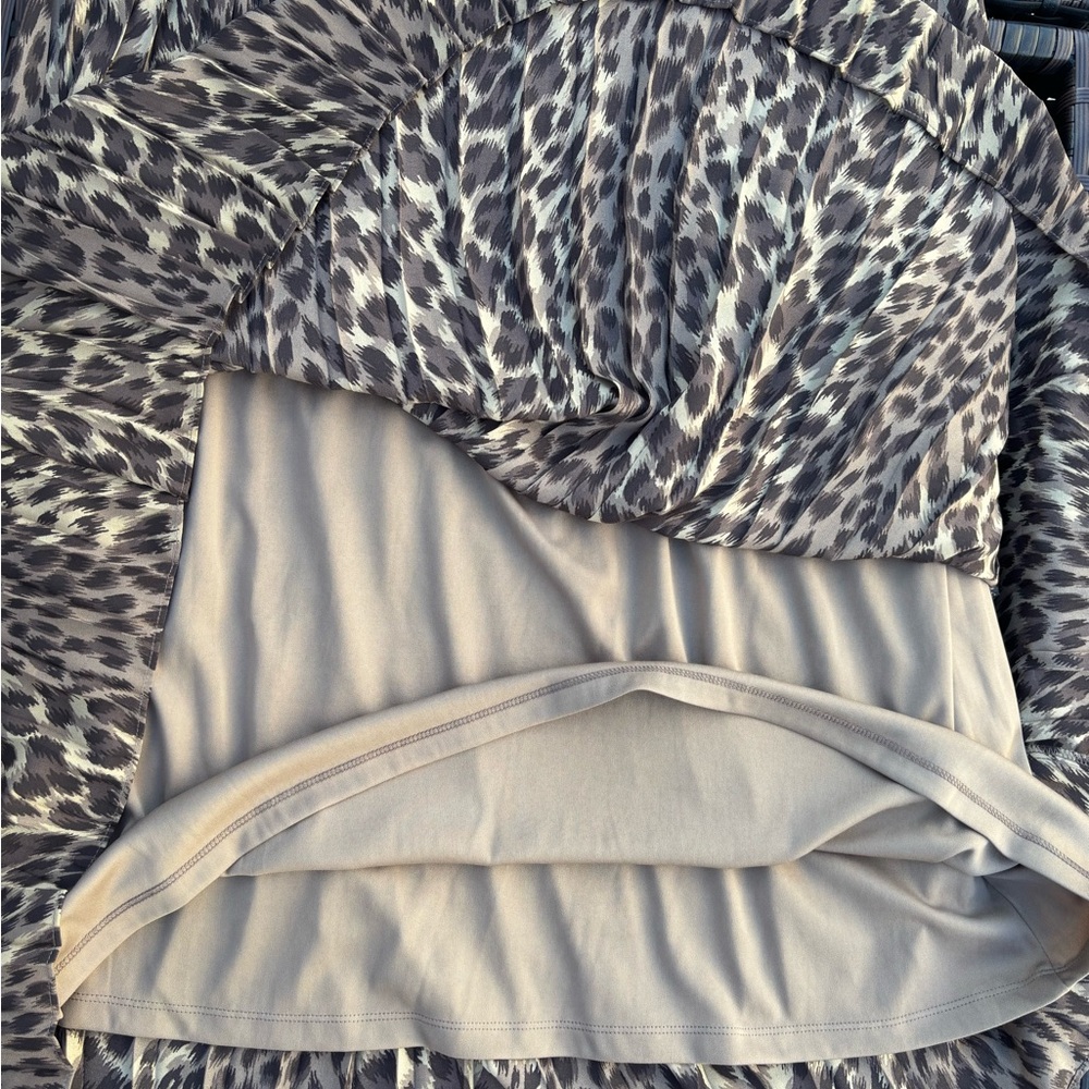 Banana Republic Leopard Print Pleated Midi Skirt - Picture 7 of 7